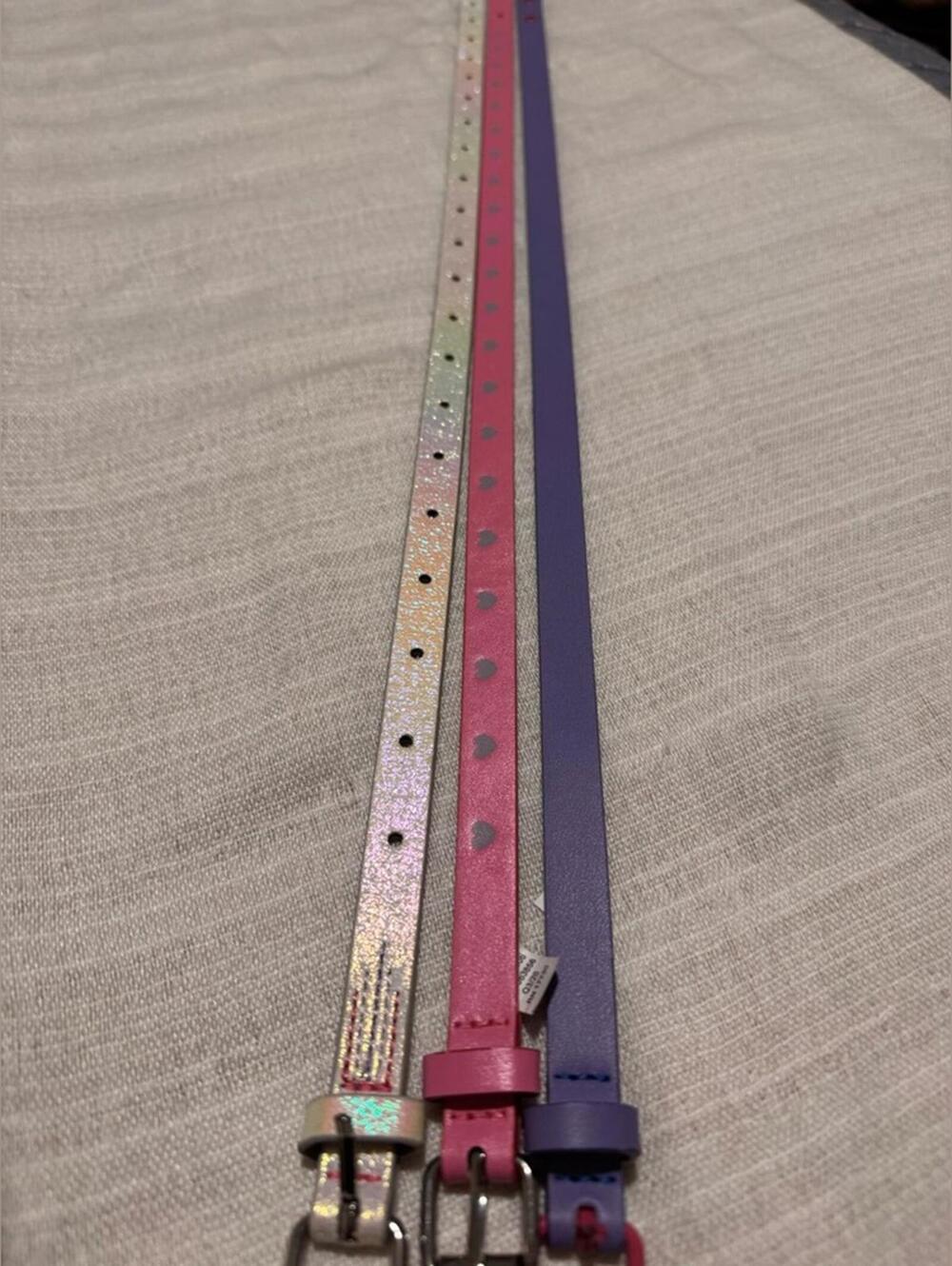 Bundle of girls belts- 3 total